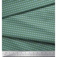 thumbnail image 4 of Soimoi Blue Moss Georgette Fabric Seamless Damask Fabric Prints By Yard 42 Inch Wide, 4 of 4