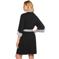 thumbnail image 4 of Maternity Nursing Pajamas Gown - Solid Color, Polyester, Postpartum/Home/Feeding Wear, All Seasons, 4 of 7