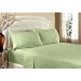 thumbnail image 3 of Home Design 1800 Series Luxurious Hotel Stripe Sheet Sets (Queen, Sage), 3 of 3
