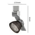 thumbnail image 5 of Benjara BM223684 12W Integrated LED Metal Track Fixture with Mesh Head, Silver & Bronze, 5 of 5