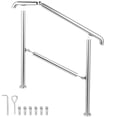 thumbnail image 1 of VEVOR Main Courante Transitionnelle en Acier Inoxydable Compatible avec Surface de Niveau et Escalier Réglable de 1 à 3, Rampes d'Intérieur et d'Extérieur, Capacité de 220 Lb avec Trousse d'Installation, Porche Bricolage, Argent, 1 of 9
