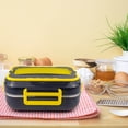 thumbnail image 3 of Dvkptbk Lunch Box 40W Lunch Box Food Heated 12V 110V Fast Food Warmer Heater for Car/Truck/Home Portable Food Heating Boxes with 1.2L 304 Container Camping Essentials, 3 of 3