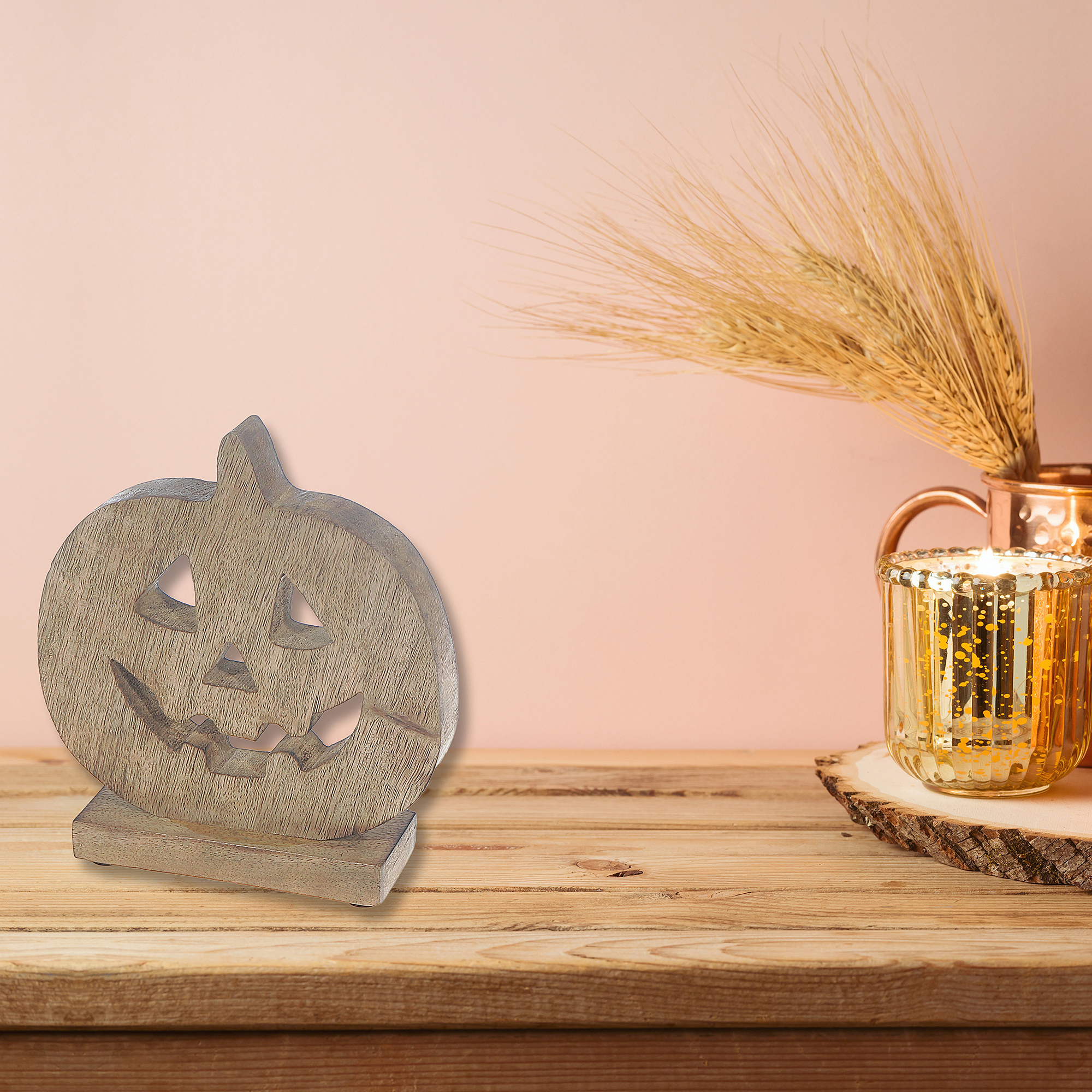 Support Décoratif Pour Citrouille D'Halloween