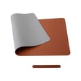 thumbnail image 2 of Dvkptbk Pure Color Leather Mouse Pad Large Desk Pad Home Office Laptop Leather Mouse Pad Writing Pad Double-sided, 2 of 2