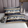 thumbnail image 3 of Erosebridal Camping Car Coverlet Set Twin, Camper Bedding Set, Rustic Farmhouse Decor, 2 Pieces, 3 of 5