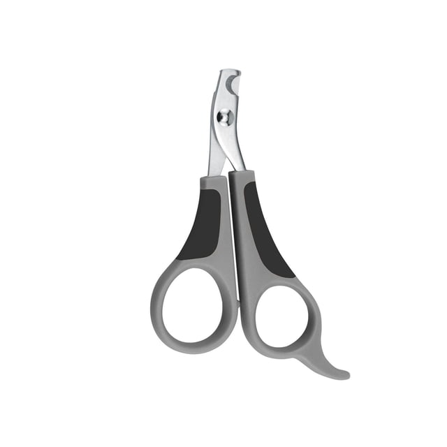 Wahl Ciseaux à Ongles pour Chat - Modèle 58520, Coupe-Ongles en Acier Inoxydable Orientés vers l'Avant avec Embouts Arrondis et Poignées Grises Dotés de Poignées Noires Antidérapantes, Conçus pour Tailler de Façon Sûre et Précise les Griffes de Chat Lors des Soins Réguliers.