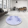 thumbnail image 4 of Ahgly Company Tapis de Zone Rectangulaire Transitionnel Lavande Bleu pour Intérieur, Lavable à la Machine, 6 Pieds x 9 Pieds, 4 of 7