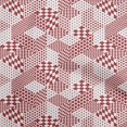 thumbnail image 1 of oneOone Velvet Maroon Fabric Geometrical Mix Craft Projects Decor Fabric Printed By The Yard 58 Inch Wide, 1 of 4