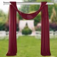 thumbnail image 4 of LCXmlly Roasting Pan Wedding Arch Drape Fabric Long 3 Panels Wide Sheer Wrinkle Free Soft Party Backdrop Drapery, 4 of 6