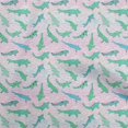 thumbnail image 1 of oneOone Polyester Spandex Light Green Fabric Asian Japanese Koi Fish With Wave Sewing Craft Projects Fabric Prints By Yard 56 Inch Wide, 1 of 4