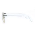 thumbnail image 4 of Lunettes Hipster à Demi-Cerclage Classiques à Monture Transparente Dorée, 4 of 4