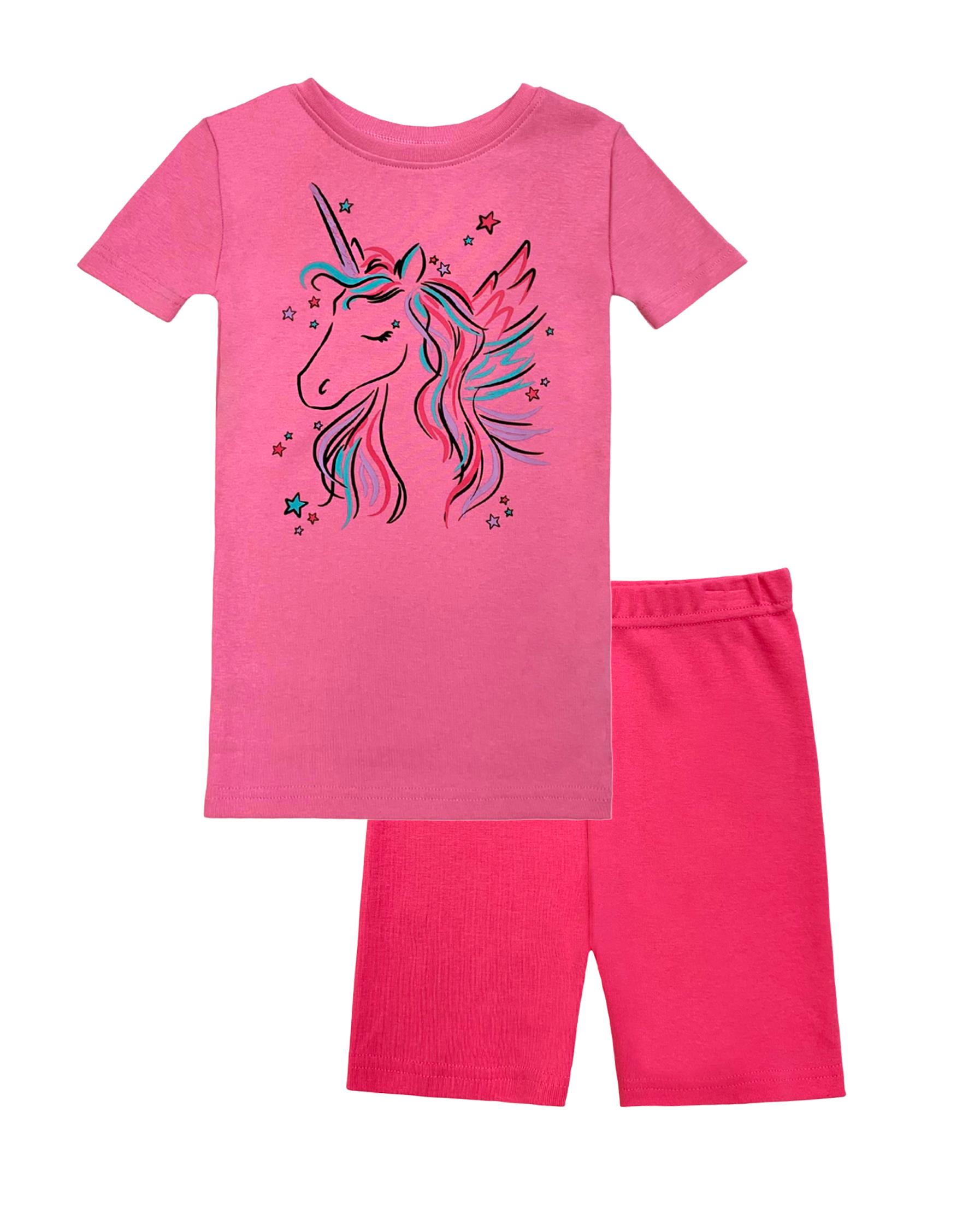 Prestigez Girls' Pajama Organic Cotton Sleepwear Set