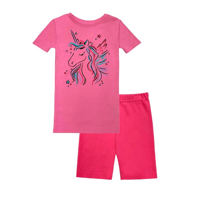 Prestigez Ensemble de Pyjama pour Filles en Coton Biologique