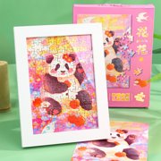 Suncoda Pandjigsaw Puzzle, Pandas Pattern Puzzle Cute Pandas 108 Piece Adult Puzzle Suitable for Men and Women Children Challenging Family Wedding Gift