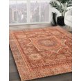 thumbnail image 2 of Ahgly Company Tapis d'Intérieur Carrés Abstraits Rouges Abstraits pour Aire, 5 Pieds Carré, 2 of 6