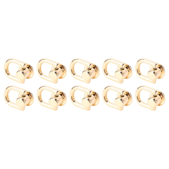 TOPINCN 20 Sets D Ring for Purse Leather Stud Rivets, Metal Ball D Ring Studs Screw Rivets for Leather Crossbody Purse Wallet Conversion Kit Accessories Handbag Purse