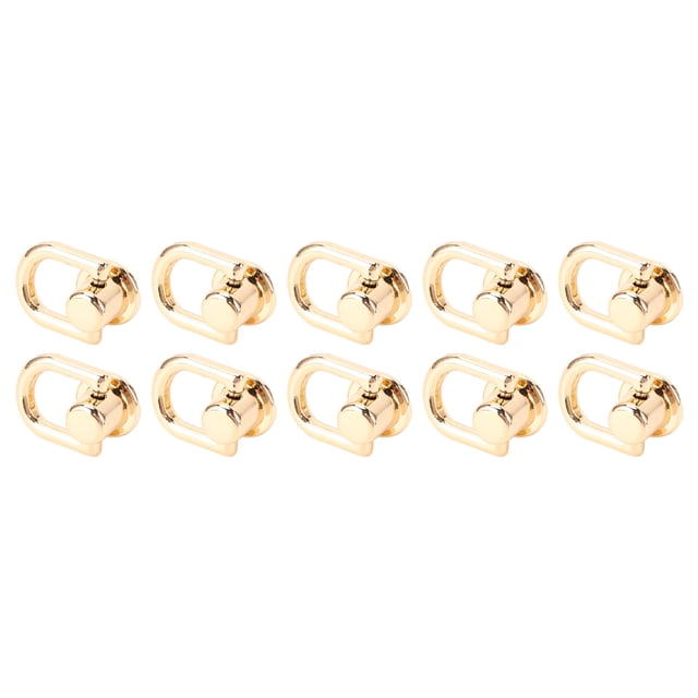 20Pcs Metal D Ring Studs Rivets for Leather DIY Craft Handbag Hat Wallet, Phone Case, Accessories