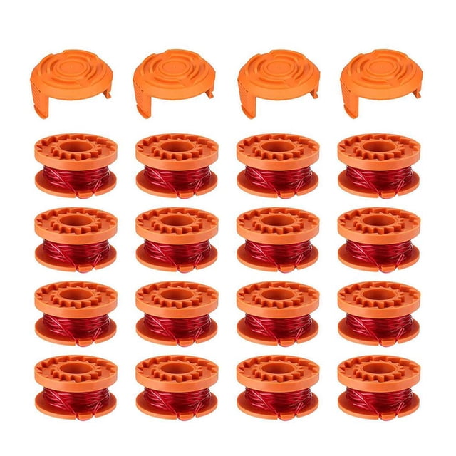 16 Pack Replacement Trimmer Line for Worx WA0010 WG180 WG163 WG175 Spools,10 Ft/0.065 Inch Trimmer String Refills Parts