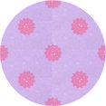 thumbnail image 1 of Ahgly Company Tapis d'Intérieur Lavable en Machine Carré Transitionnel Heliotrope Violet, 3 Pieds Carré, 1 of 7