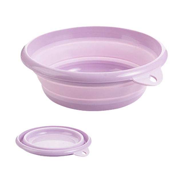 Yeacher Collapsible Wash Basin Foldable Reusable Wash Basin Folding Round Dishpan Washing Basin Foldable Dish
