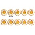 thumbnail image 3 of Thanksgiving Paper Plates 10 Packs Thanksgiving Halloween 7 Inch Turkey Maple Leaf Letters Disposable Paper Plates for Dinner Parties Portable and Excellent Material Thanksgiving Plates Disposable, 3 of 6