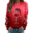 thumbnail image 1 of Chandail Ample à Manches Longues pour Femmes avec Imprimé « Merry Noël », Col Rond, Chandail en Molleton, Grande Veste pour Femmes, Coupe Ajustée, Chandail à Enfiler, Hauts, Chandails en Molleton, Chandails Décontractés à Manches Longues, Chandails d'Entraînement, Blouse Ample, 1 of 8