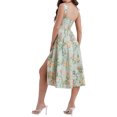 thumbnail image 3 of Gupgi Robe Midi à Fleurs pour Femmes Sans Manches Fendue Fluide Boho avec Poches, 3 of 9