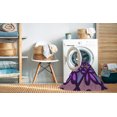 thumbnail image 2 of Ahgly Company Tapis d'Intérieur Lavable en Machine Carré Transitionnel Indigo Violet, 7 Pieds Carré, 2 of 7