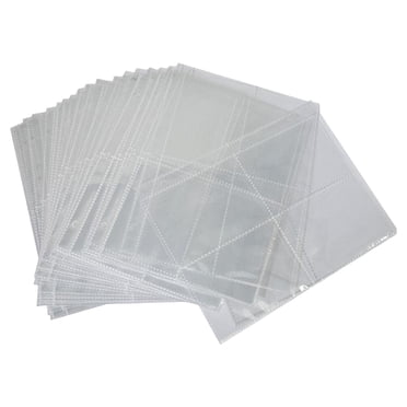Milaget Portable Game Card Pages Sleeves Card Sleeves Binder Sheets Cards Holder Binders 4 Cell