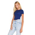 thumbnail image 4 of No Boundaries Women's Rib Baby Tee, 4 of 6