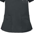 thumbnail image 3 of Women's Solid Color Loose Drawstring Pants Pocket Caregiver Short Sleeve V-Neck Top Nurse Uniform Set, 3 of 4