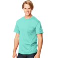 thumbnail image 1 of Hanes Beefy-T Men`s Pocket T-Shirt, S, Clean Mint, 1 of 1