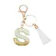 thumbnail image 2 of Clearance! New White Tassel Letter Key Chain Crystal Drop Pendant Fashionable Bag Key Chain Pallet Sales Liquidation Pallets #14, 2 of 2