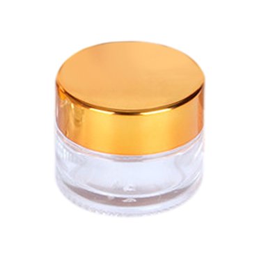 Pot Rond Pot Cercle Vide en Verre Pot d'Échantillon de Maquillage Contenant Cosmétique avec Couvercle