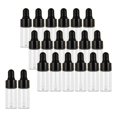 thumbnail image 2 of Ruiboury 20 Pieces Empty Glass Dropper Bottles Containers for Perfume Oils Liquids Black 3ml, 2 of 8