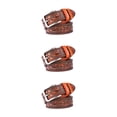 thumbnail image 3 of relayinert Classy And Durable PU Belt For Men Wear-resistant And Fine Workmanship Coffee Orange 110cm 3Set, 3 of 6