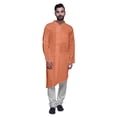thumbnail image 1 of Atasi Kurta Pyjama Uni pour Hommes à Col Mandarin Kurta Pyjama Ethnique, 1 of 5