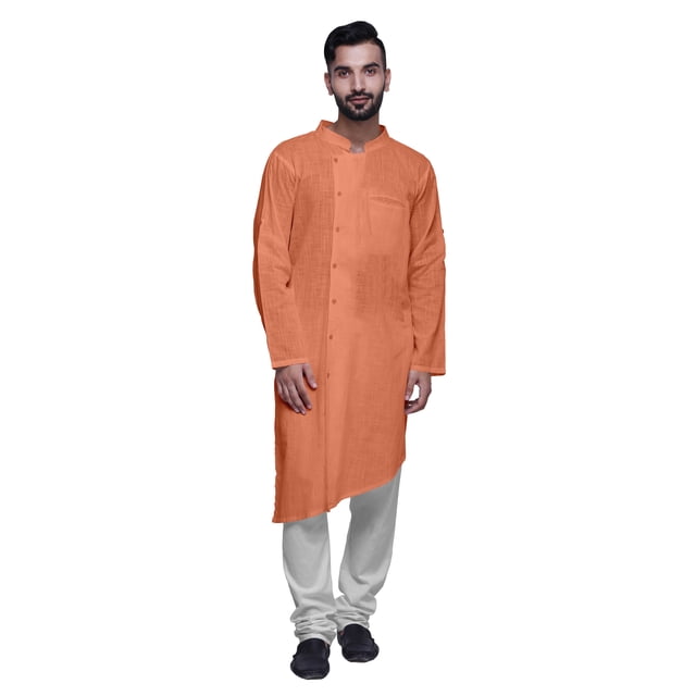 Atasi Kurta Pyjama Uni pour Hommes à Col Mandarin Kurta Pyjama Ethnique