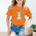 thumbnail image 2 of HNMKIU T-Shirt Graphique à Manches Courtes pour Filles, Tenue Décontractée d'Été, Col Rond Tendance pour Jeunes Fashionistas, 2 of 5