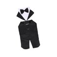 thumbnail image 1 of facefd Dog Tuxedo Dog Suit and Bandana Set Party Shirt Exquisite Stitching Size L, 1 of 9