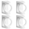 thumbnail image 1 of Dosaele 4 Pcs Home Rod Stands Multipurpose Rack Rings Rods Magnetic Curtain White, 1 of 8