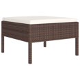 thumbnail image 2 of vidaXL 2 Piece Garden Lounge Set with Cushions Poly Rattan Brown, 2 of 3