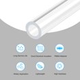 thumbnail image 3 of Unique Bargains 9mm ID x 15mm OD x 305mm Clear Rigid Acrylic Pipe Round Tube, 3 of 6