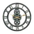 thumbnail image 1 of simhoa Decorative Outdoor Wall Clock Battery Operated Gear Shaped Round Clocks for Antique Blue, 1 of 8