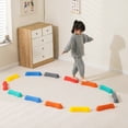 thumbnail image 1 of Stepping Stones For Kids | Rainbow Balancing Stones Non Slip Textured Portable Obstacle Course Step Stones For Sensory Playground Enhance Physical Coordination, 1 of 1