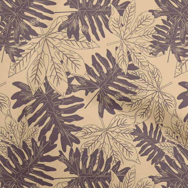 oneOone Rayon Dark Beige Fabric Tropical Sewing Craft Projects Fabric Prints By Yard 56 Inch Wide
