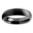 thumbnail image 3 of 6MM Men's Dome Black Tungsten Ring Wedding Band Jewelry, 3 of 3