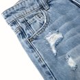 thumbnail image 4 of KIDSCOOL SPACE Girls Flare Jeans,Little Big Girl Ripped Wide Leg Soft Denim Pants,5-6 Years, 4 of 5