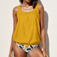 thumbnail image 2 of Kcodviy Top with Shorts Suit Swimsuit Tops for Women Plus Size with Support Control Swimsuit Two Women Swim for Women Plus Size Piece Bathing Tummy Swimwears Plus Size Swim for Women Tankinis Set, 2 of 7