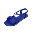 thumbnail image 2 of Jovati Summer Women's Sandals, Fish Mouth Design, Flock Material, Slip Resistant Sole, Breathable Lining, Flat Heel, Solid Color, 2 of 10
